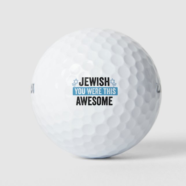Jüdisch warst du dieses Phantastische lustige Hanu Golfball (Vorderseite)