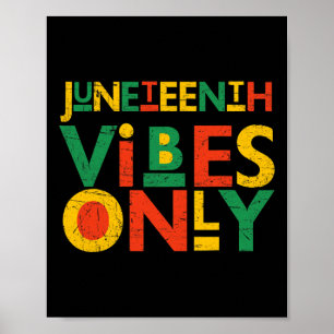 Jüdische Amerikaner Juneteenth Black W Poster