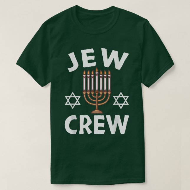 Jüdische Crew Menorah Jüdischer Urlaub Funny Match T-Shirt (Design vorne)
