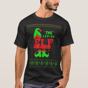 Jüdische Elf-Familie passt zu keuchiger Weihnachts T-Shirt