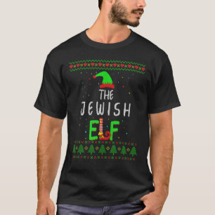Jüdische Elf-Familie passt zu keuchiger Weihnachts T-Shirt