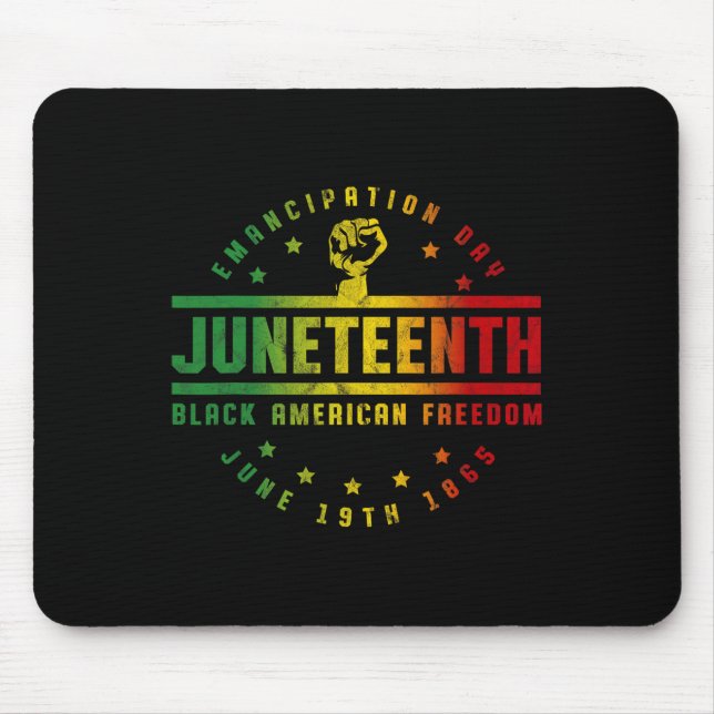 Jüdische Emanzipation Black American Freedom Bla Mousepad (Vorne)