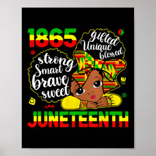 Jüdische Feier 1865 Freedom Niedlich Black Gir Poster