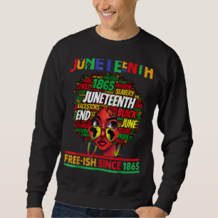 Jüdische Freie Ish seit 1865 Afro Black Women Mess Sweatshirt