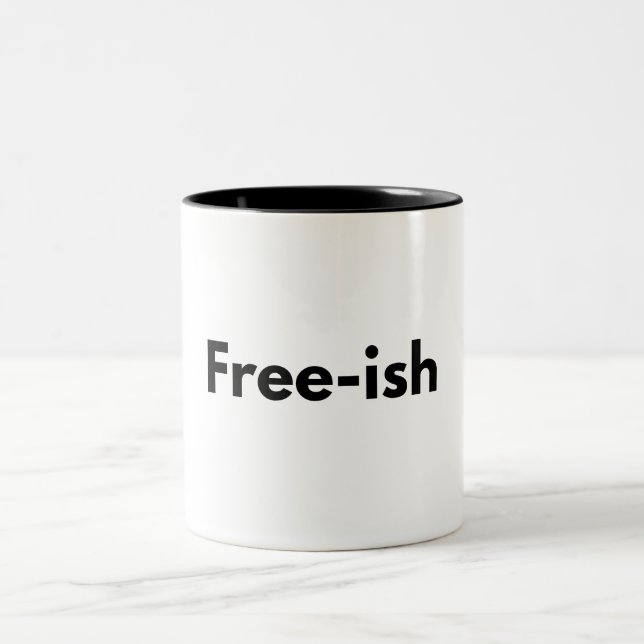 Jüdische Freizeit Zweifarbige Tasse (Mittel)