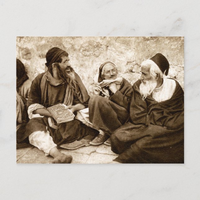 Jüdische Gebete in Jerusalem Postkarte (Vorderseite)