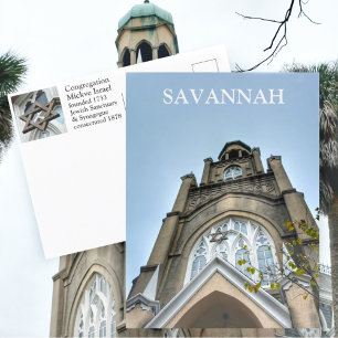 Jüdische Gemeinde Mickve Israel Savannah Georgia Postkarte