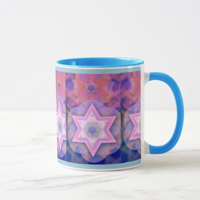Jüdische Geschenk-Kaffee Tasse-Kabbalah Tasse (Rechts)
