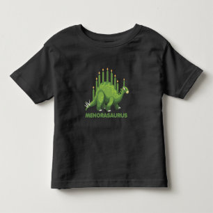 Jüdische Hanukka Dinosaurier Menorah Juden Dino F Kleinkind T-shirt