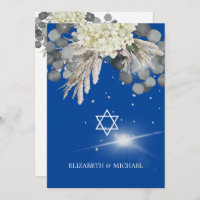 Jüdische Hochzeit Chuppah Elegante Blauer Blume