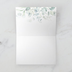 Jüdische Hochzeit heute Rabah Hebrew Eukalyptus Dankeskarte