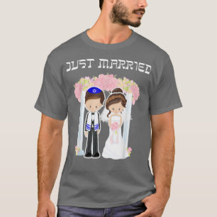 Jüdische Hochzeit nur verheiratet Chuppah Bride Gr T-Shirt