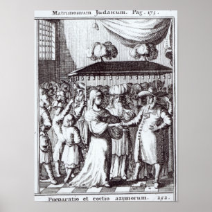 jüdische Hochzeit Poster