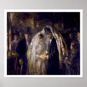 Jüdische Hochzeit - Vintage Kunst von J. Israel Poster