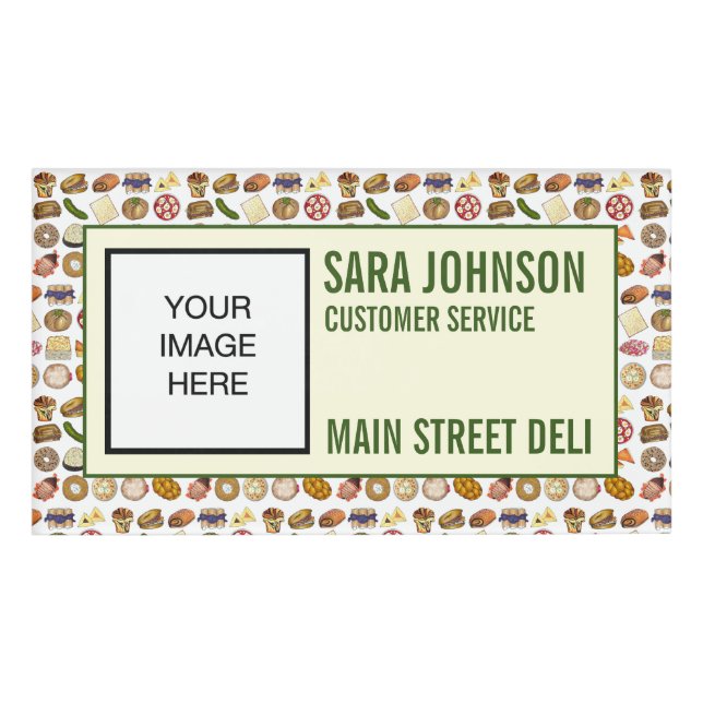 Jüdische Küche Lebensmittel Deli Restaurant Café Namenschild (Vorderseite)