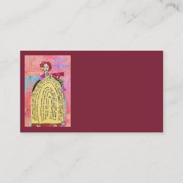 Jüdische Kunst Schwangerschaft Geschenk Bibelkunst Visitenkarte (Vorderseite)