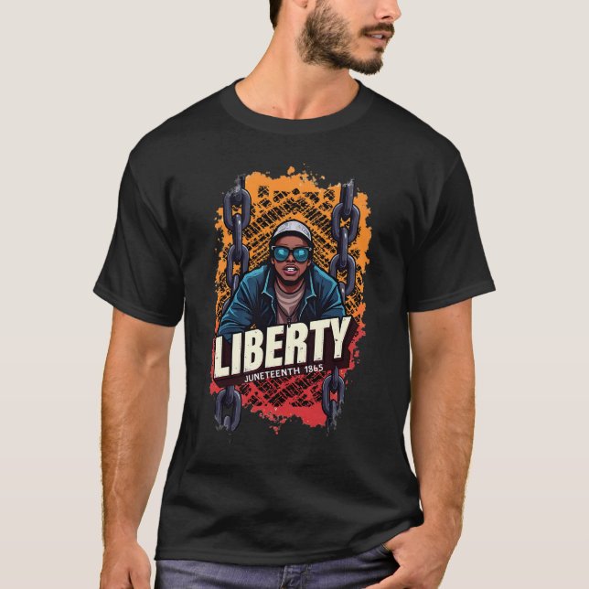 Jüdische "LIBERTY" wegen Not leidender zerbrochene T-Shirt (Vorderseite)