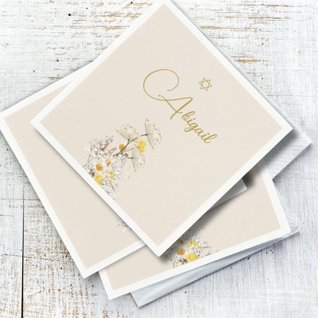 Jüdische Mädchenjunge mit Wasserfarbenkennzeichnun Serviette (Von Creator hochgeladen)