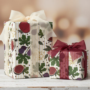 Jüdische Mazel Tov Granatäpfel, Feigen, Honigbiene Geschenkpapier