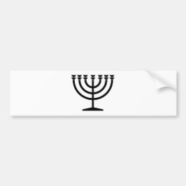 Jüdische Menorah (Symbol des Judentums) Autoaufkleber