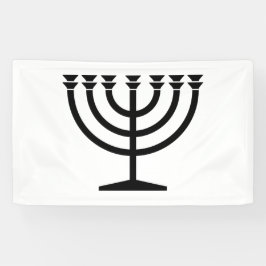 Jüdische Menorah (Symbol des Judentums) Banner