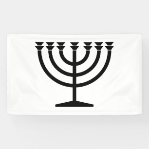 Jüdische Menorah (Symbol des Judentums) Banner