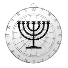 Jüdische Menorah (Symbol des Judentums) Dartscheibe