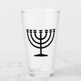 Jüdische Menorah (Symbol des Judentums) Glas