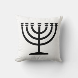 Jüdische Menorah (Symbol des Judentums) Kissen
