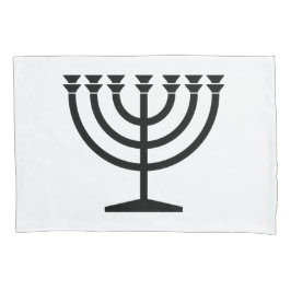 Jüdische Menorah (Symbol des Judentums) Kissenbezug