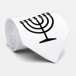 Jüdische Menorah (Symbol des Judentums) Krawatte