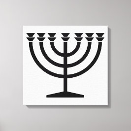 Jüdische Menorah (Symbol des Judentums) Leinwanddruck