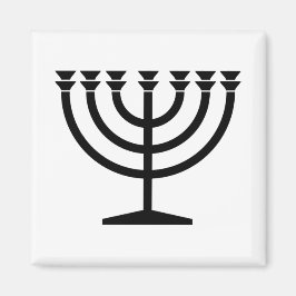 Jüdische Menorah (Symbol des Judentums) Magnet