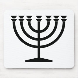 Jüdische Menorah (Symbol des Judentums) Mousepad