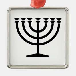 Jüdische Menorah (Symbol des Judentums) Ornament Aus Metall