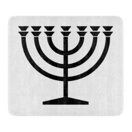 Jüdische Menorah (Symbol des Judentums) Schneidebrett