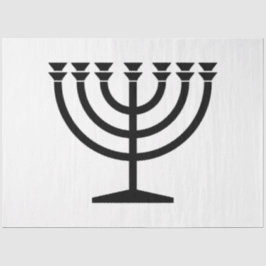 Jüdische Menorah (Symbol des Judentums) Seidenpapier