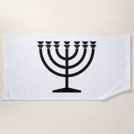 Jüdische Menorah (Symbol des Judentums) Strandtuch
