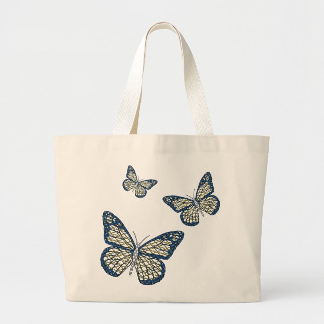 Jüdische Monarch Tote Tag Jumbo Stoffbeutel (Vorne)