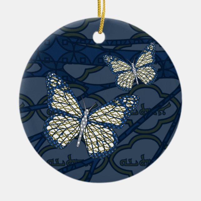 Jüdische Monarch-Verzierung Keramikornament (Vorne)