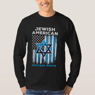 Jüdische Monatsflagge USA Israel Pri T-Shirt
