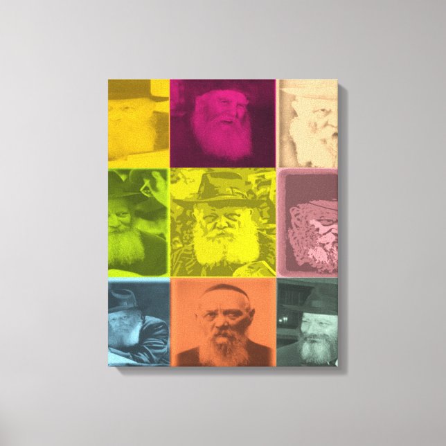 Jüdische Pop-Kunst Leinwanddruck (Vorderseite)