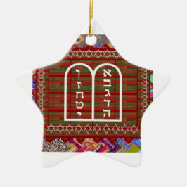 Jüdische religiöse geistige Ritualkunst bewirkt Keramikornament