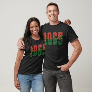 Jüdische Schwarze Freiheit 1865 Monat der Geschich T-Shirt