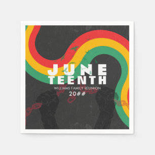 Jüdische Schwarze Geschichte 1865 Freiheitsfeier Serviette