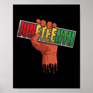 Jüdische schwarze Geschichte Afro American Fre Poster