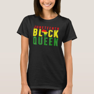 Jüdische Schwarze Königin Emanzipationstag Melanin T-Shirt
