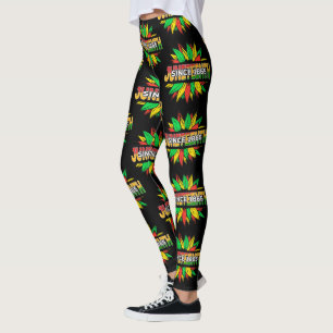 Jüdische Sonnenblume 1865 Emanzipation Afrikanisch Leggings