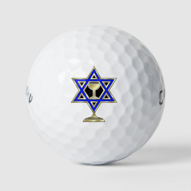 jüdische Star Golfball (Vorderseite)