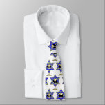 jüdische Star Krawatte<br><div class="desc">Personalisiertes traditionelles und modernes jüdisches Thema Geschenke und Apparel</div>